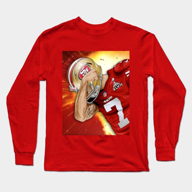 COLIN KAEPERNICK / GOLD Long Sleeve T-Shirt by Jey13